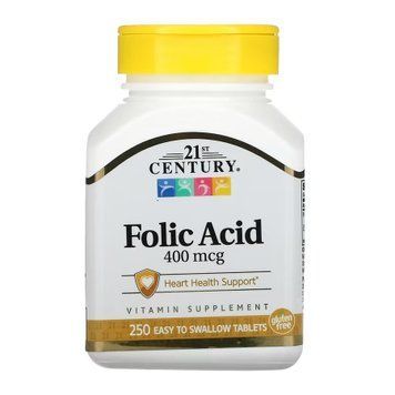 Folic Acid 400 mcg - 250 tabs &mdash; оригинальный товар