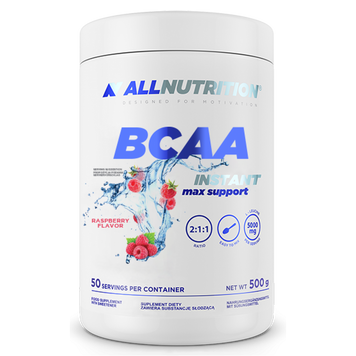 BCAA Max Support Instant - 500g Raspberry (Пошкоджена банка) &mdash; оригінальний товар