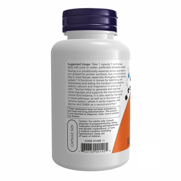 TAURINE 500mg - 100 caps &mdash; оригинальный товар