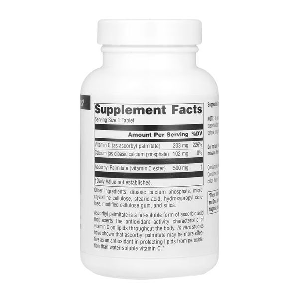 Ascorbyl Palmitate 500mg - 90 tabs &mdash; оригинальный товар