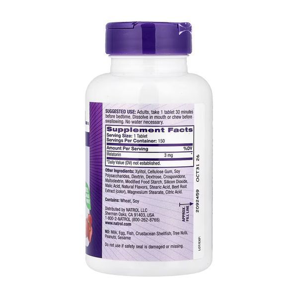 Melatonin 3mg - 150 tabs &mdash; оригинальный товар