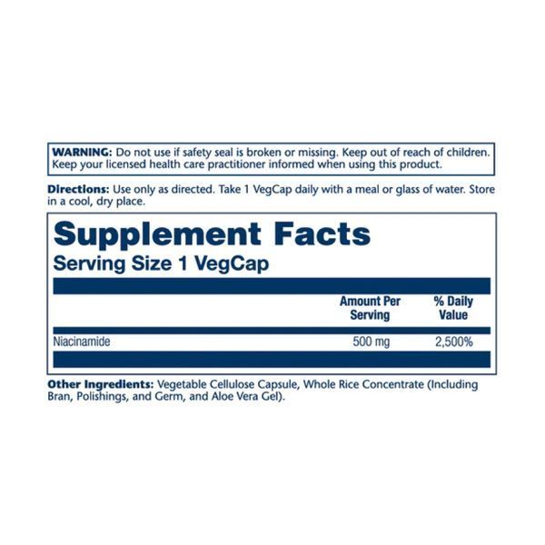 Niacinamide 500mg - 100 vcaps &mdash; оригінальний товар