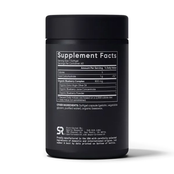 Blueberry Concentrate 800mg - 60 softgels &mdash; оригінальний товар