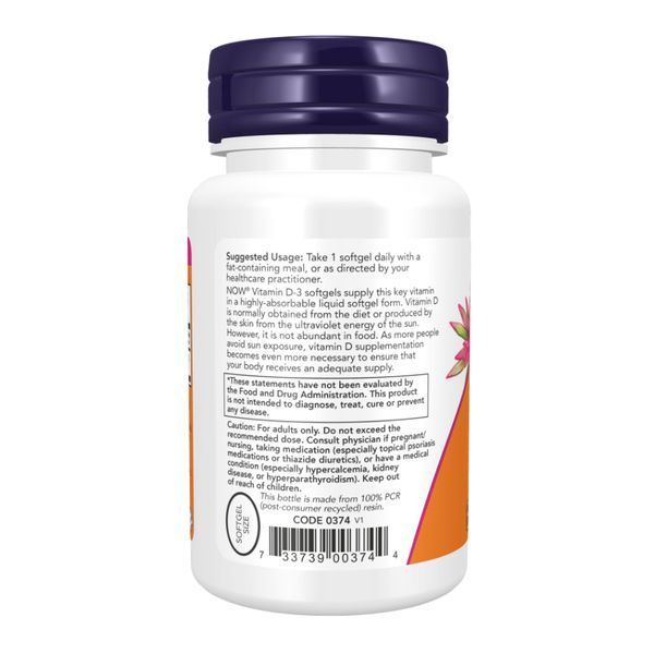 Vitamin D-3 5000 IU - 30 softgels &mdash; оригинальный товар