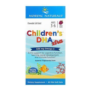 Children's DHA Xtra - 90 mini softgels &mdash; оригінальний товар