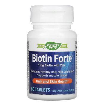 Biotin Forte 3 mg - 60 tabs &mdash; оригінальний товар