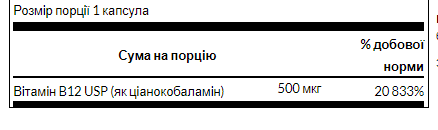 B-12 complex - 100 tab &mdash; оригінальний товар
