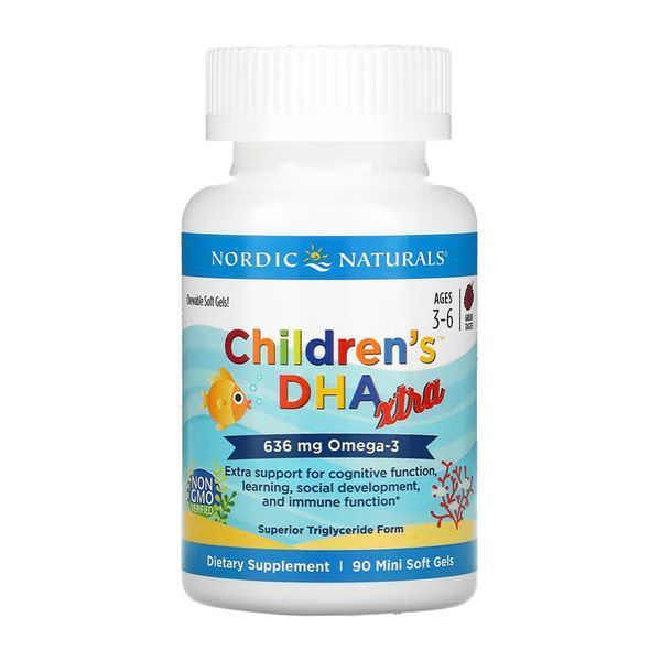 Children's DHA Xtra - 90 mini softgels &mdash; оригінальний товар