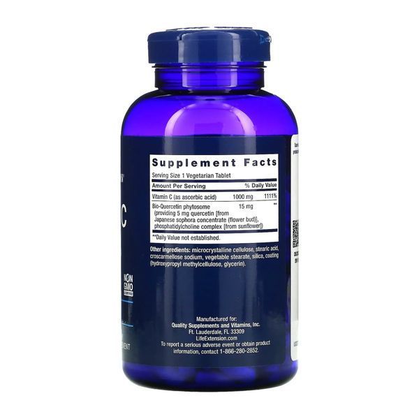 Vitamin C and Bio-Quercetin Phytosome - 250 tabs &mdash; оригінальний товар