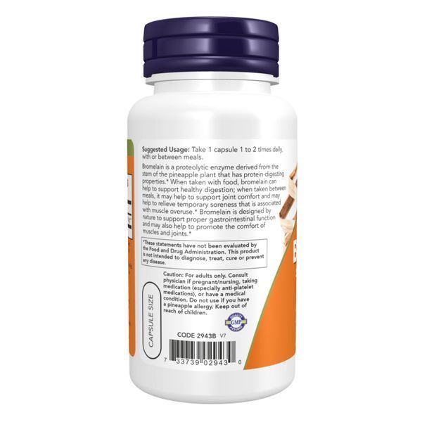 Bromelain 500mg - 120 vcaps &mdash; оригінальний товар