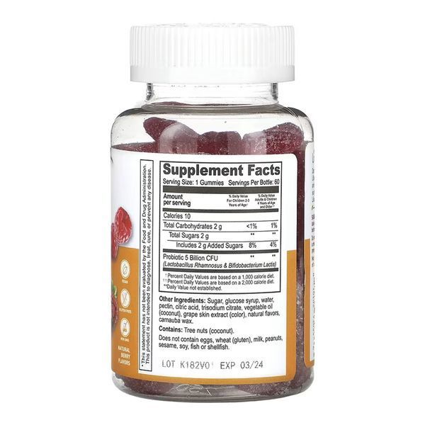 Probiotic 5 Billion Kids - 60 gummies &mdash; оригинальный товар
