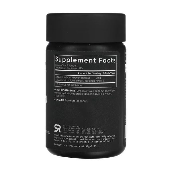 Astaxanthin 6mg - 120 softgels &mdash; оригінальний товар
