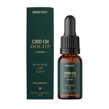 CBD Oil Isolate 1000 mg Strawberry - 10 ml &mdash; оригинальный товар