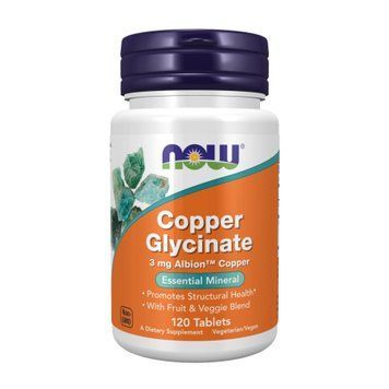 Copper Glycinate 3mg - 120 tabs &mdash; оригінальний товар