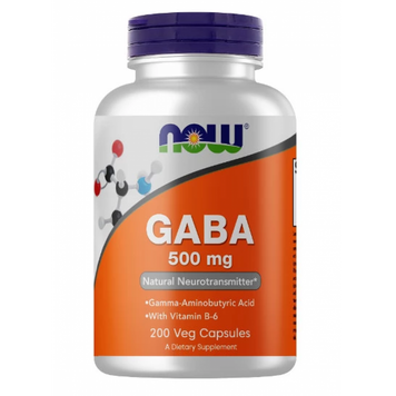 GABA 500mg - 200 veg caps (Пошкоджена банка) &mdash; оригінальний товар