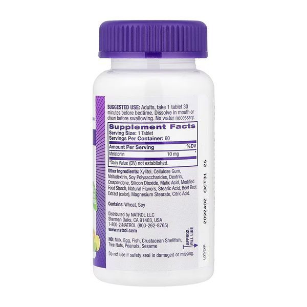 Melatonin 10mg - 60 tabs &mdash; оригинальный товар