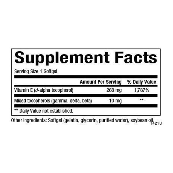 Mixed Vitamin E 268 mg (400 IU) - 90 softgels &mdash; оригинальный товар