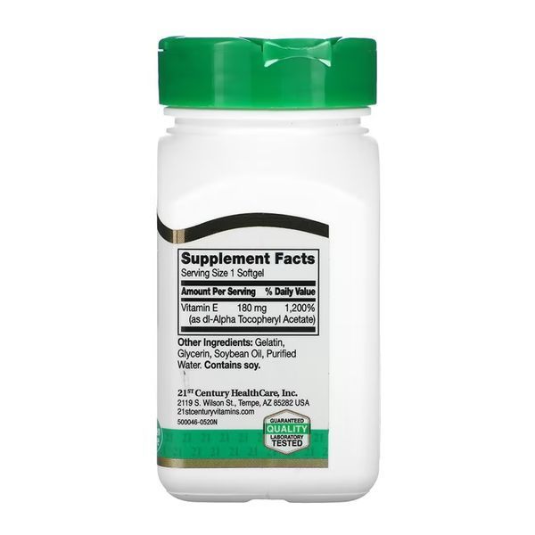 E 180 mg (400IU) - 110 softgels &mdash; оригінальний товар