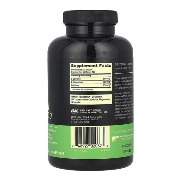 BCAA 1000mg - 400 caps &mdash; оригинальный товар