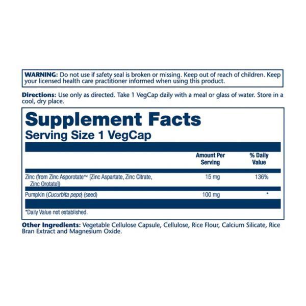 Zinc Asporotate 15mg - 100 vcaps &mdash; оригінальний товар
