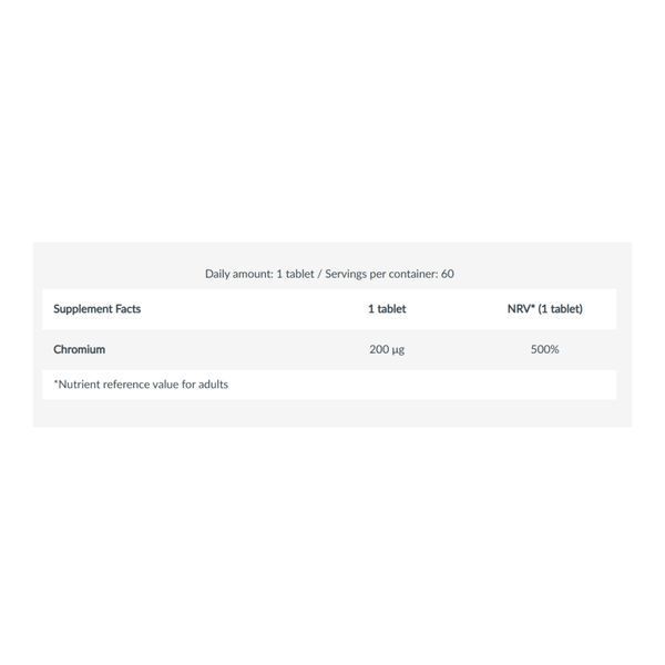 Chromium Picolinate - 60 tabs &mdash; оригінальний товар