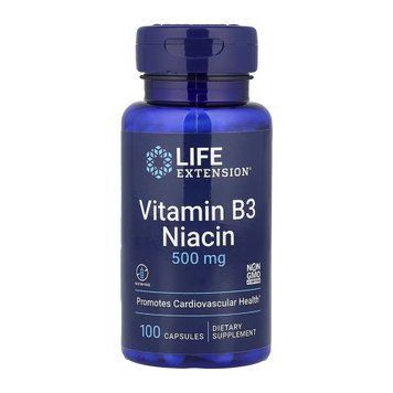 Vitamin B3 Niacin 500 mg - 100 caps &mdash; оригінальний товар
