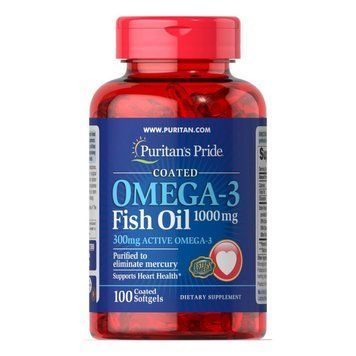 Omega-3 Fish Oil 1000 mg (300 mg Active Omega-3) - 100 Softgels (Повреждена банка) &mdash; оригинальный товар