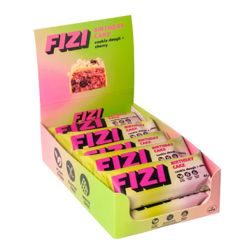 FIZI Protein Bar Box - 10x45g Cookie Dough + Chery &mdash; оригинальный товар