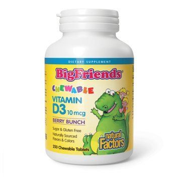 Vitamin D3 10 mcg (400 IU) - 250 tabs Berry Bunch &mdash; оригинальный товар