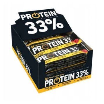 Protein 33% Bar - 25x50g Vanilla-Rapsberry &mdash; оригинальный товар