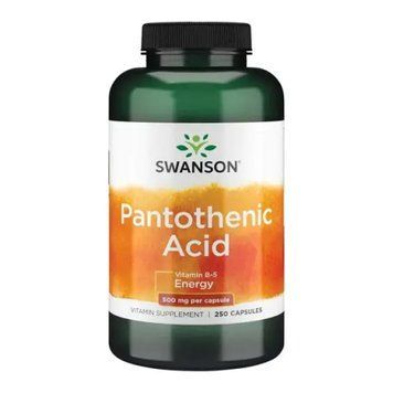 Pantothenic Acid 500mg - 250caps &mdash; оригинальный товар