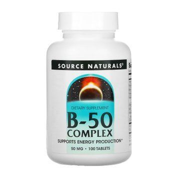 Vitamin B-50 Complex 50mg - 100 tabs &mdash; оригінальний товар