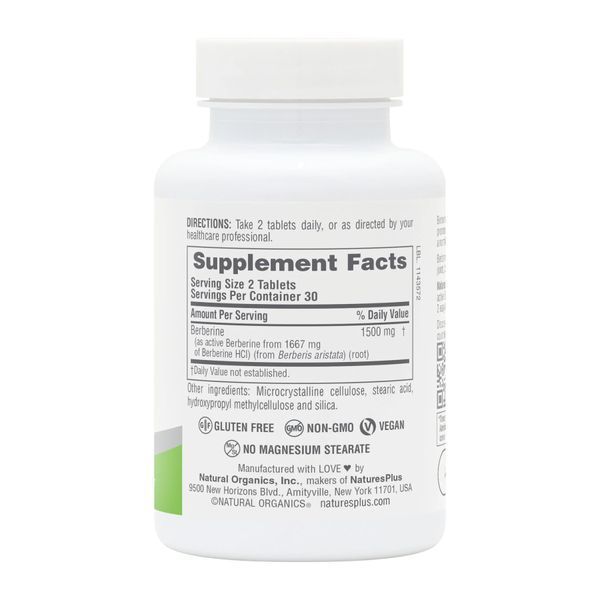 Berberine 1500 mg - 60 tabs &mdash; оригінальний товар