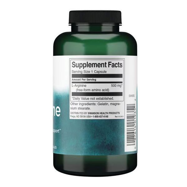 L-Arginine 500mg - 200 caps &mdash; оригінальний товар
