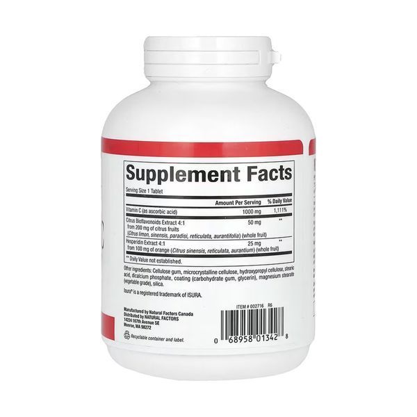 Vitamin C 1000mg - 180 tabs &mdash; оригинальный товар