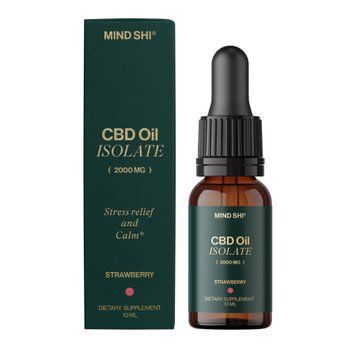 CBD Oil Isolate 2000 mg Strawberry - 10 ml &mdash; оригинальный товар