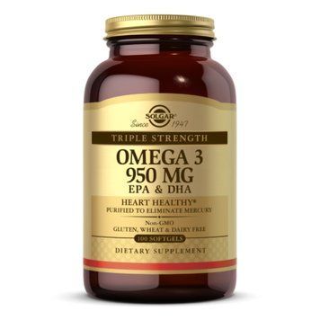 Triple Strength Omega-3 950mg - 100 softgels &mdash; оригинальный товар