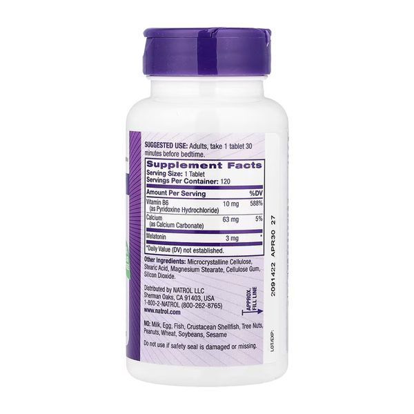 Melatonin 3mg - 120 tabs &mdash; оригинальный товар