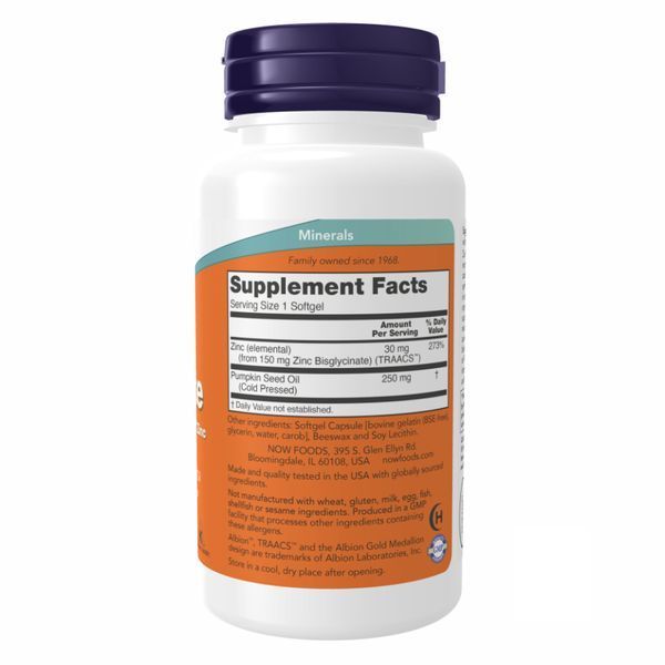 Zinc Glycinate 30mg - 120 sgels &mdash; оригінальний товар