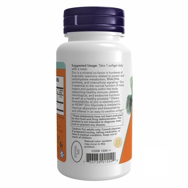 Zinc Glycinate 30mg - 120 sgels &mdash; оригінальний товар